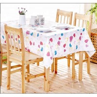 High quality printed plastic tablecloth  for reuse dining table cloth