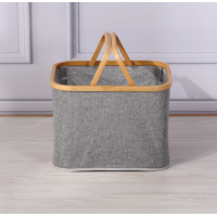 Folding portable foldable household Organizers Container Cloth Bin Collapsible woven Clothing Laundry Baskets